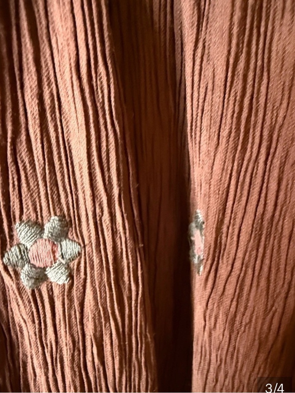 Hem & Thread Plum Floral Smocked Midi Dress - Picture 2 of 4